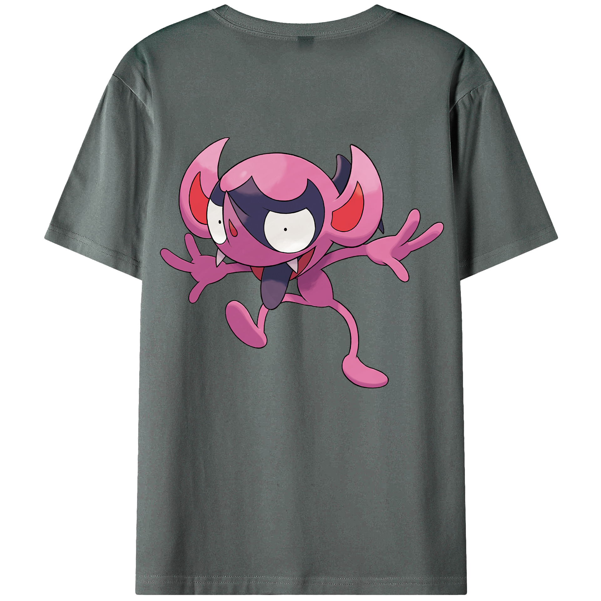 （画像用） ポケットモンスター Pokémon 綿100％ メンズ半袖Tシャツ（バックプリント） 通気性